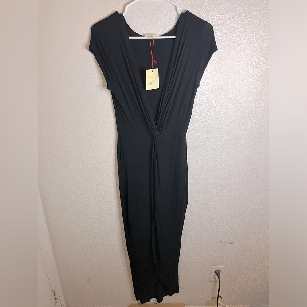 NWT Rolla Coster Deep V-Neck Midi Dress